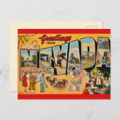 ヴィンテージ ネバダ グリーティング ポストカード (正面/裏面)