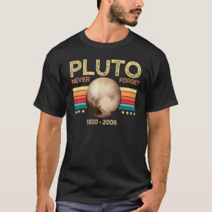 ヴィンテージ ネバー フォーゲット プルートー 地味天文学 スペース S Tシャツ