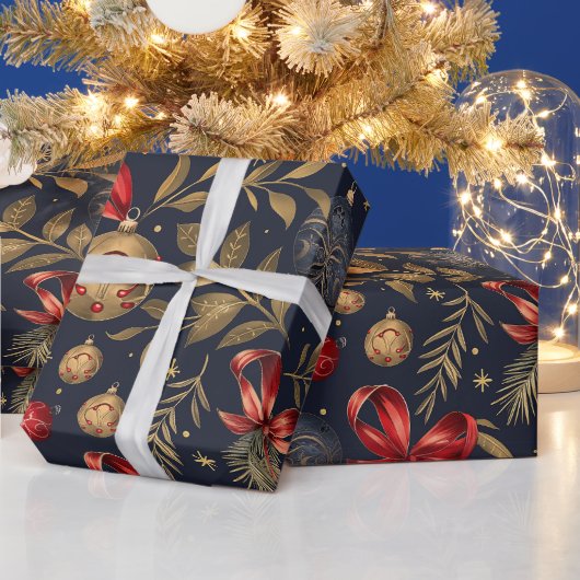 ヴィンテージ ノエル ホリデー ラッピングペーパー (クリスマス)