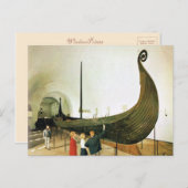 ヴィンテージ ノルウェー、 ゴクスタ船 ポストカード (正面/裏面)