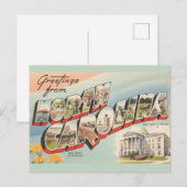 ヴィンテージ ノースカロライナ州 グリーティング ポストカード (正面/裏面)