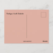 ヴィンテージ ノースダコタ州地図 ポストカード (裏面)