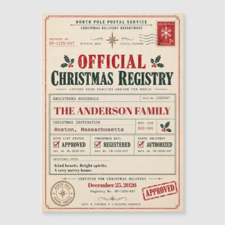 ヴィンテージ ノースポールレジストリ クリスマス