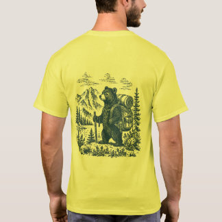 ヴィンテージ・ハイキングベア・グラフィックTシャツ Tシャツ