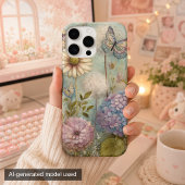 ヴィンテージ+ハイドランジアとタンポポの妖精の庭の魔法 Case-Mate iPhoneケース