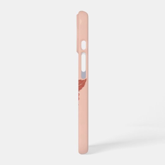 ヴィンテージ・ハイビスカス デュオ iPhone 16ケース (左側面)
