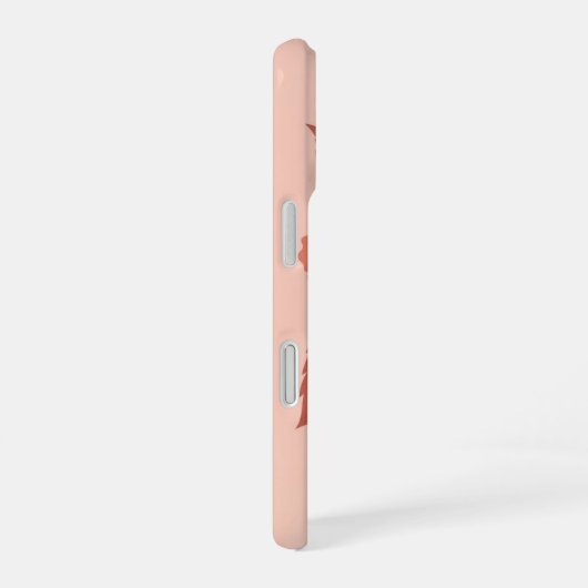 ヴィンテージ・ハイビスカス デュオ iPhone 16ケース (右側面)