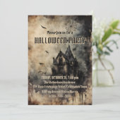 ヴィンテージ ハウンテッド マンション ハロウィン パーティー 招待状 (スタンド正面)