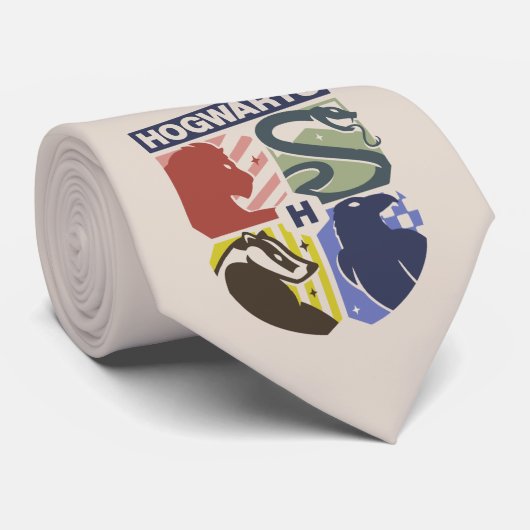 ヴィンテージ ハグウォーツ™ エンブレムスタンプ入り ネクタイ (ロール)