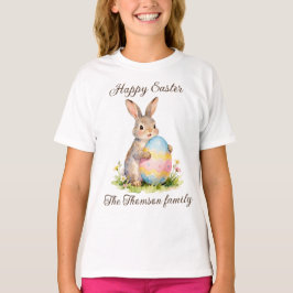 ヴィンテージ ハッピーイースター バニー ファミリー エッグ Tシャツ