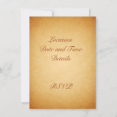 ヴィンテージ ハッピーサンクスギビング 小麦ととうもろこし 招待状 (裏面)