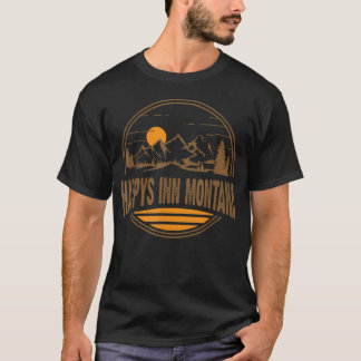ヴィンテージ ハッピーズ イン モンタナ マウンテン ハイキング Tシャツ