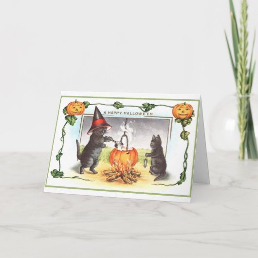 ヴィンテージ-ハッピーハローウィン、 カード (正面)