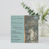 ヴィンテージ ハッピー カップル ウェディング 招待状 (スタンド正面)