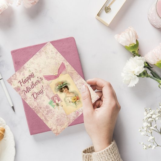 ヴィンテージ ハッピー マザーズデー グリーティング カード