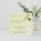 ヴィンテージ ハミングバード 結婚式の招待状 招待状 (スタンド正面)