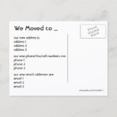 ヴィンテージ,ハリウッド,カリフォルニア,住所の変更 案内ポストカード (裏面)