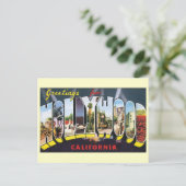 ヴィンテージ，ハリウッド，カリフォルニア，住所の変更 案内ポストカード (スタンド正面)