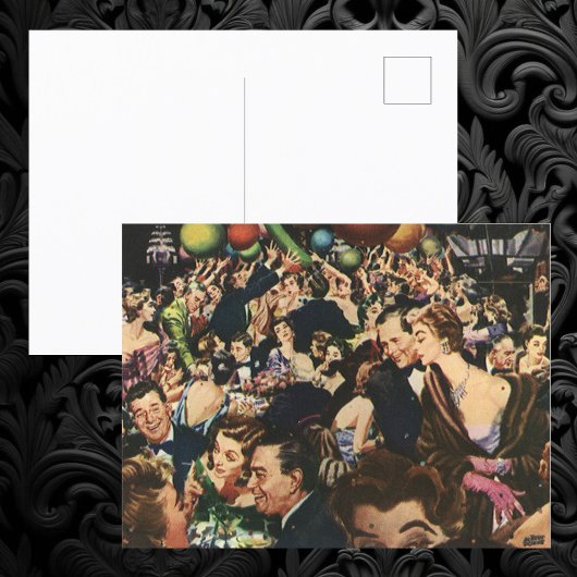 ヴィンテージ・ハリウッド・テーマの誕生日パーティーの風船 ポストカード