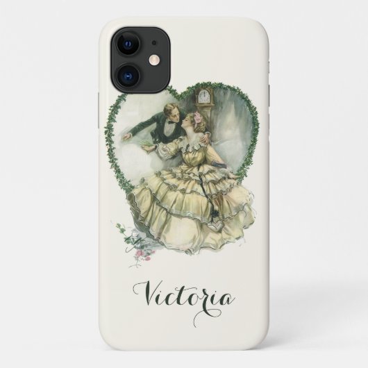 ヴィンテージ ハリソン・フィッシャー クリスマスの花嫁と花婿 Case-Mate iPhoneケース (裏面)
