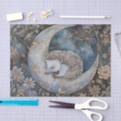 ヴィンテージ ハリネズミ 森林 花柄 ウィリアム・モリス 薄葉紙 (クラフト)