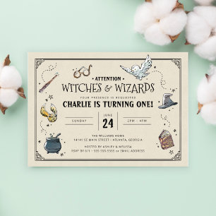 ヴィンテージ ハリー・ポッター ファースト バースデー インビテーション