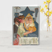 ヴィンテージ-ハロウィンのあなたの本当愛、 カード (黄色い花)