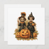 ヴィンテージ ハロウィンの子供たち シーズンカード (正面/裏面)
