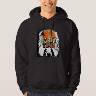 ヴィンテージ・ハロウィンパーティタイム・ウィッチ・コルドロンTシャツ_ パーカ