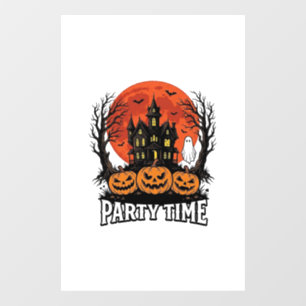 ヴィンテージ・ハロウィンパーティタイム・ゴーストパンプキンTシャツ_1 ウィンドウサイン