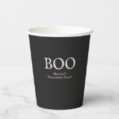 ヴィンテージ・ハロウィンパーティーのためのブー 紙コップ (裏面)