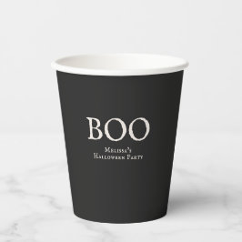 ヴィンテージ・ハロウィンパーティーのためのブー 紙コップ