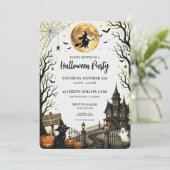 ヴィンテージ・ハロウィンパーティー 招待状 (スタンド正面)