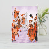 ヴィンテージ ハロウィンパーティー 招待状 (スタンド正面)
