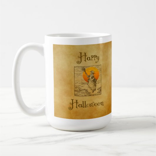 ヴィンテージ・ハロウィンマグ コーヒーマグカップ (左)