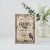 ヴィンテージ・ハロウィン招待状🎃🏴☠️ ポストカード (スタンド正面)