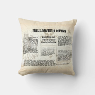 ヴィンテージ ハロウィン新聞 クッション