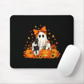 ヴィンテージ ハロウィン おばけ 黒猫 グルーヴィー F マウスパッド (マウス)