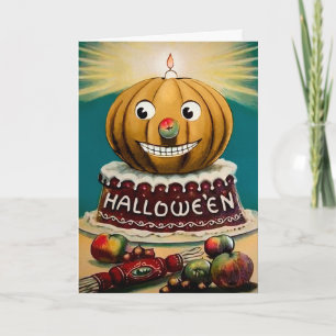 ヴィンテージ ハロウィン かぼちゃ カード