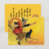 ヴィンテージ ハロウィン ご招待状 招待状 (正面/裏面)