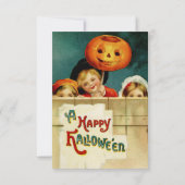 ヴィンテージ ハロウィン ご招待 招待状 (裏面)