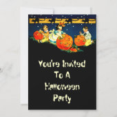 ヴィンテージ ハロウィン インビテーション リサイクル紙 (裏面)