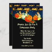 ヴィンテージ ハロウィン インビテーション リサイクル紙 (正面/裏面)