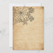  ヴィンテージ ハロウィン ウェディング  招待状 (裏面)