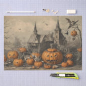 ヴィンテージ・ハロウィン・エフェメラ 薄葉紙 (クラフト)