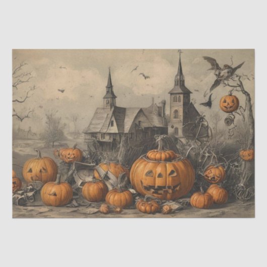 ヴィンテージ・ハロウィン・エフェメラ 薄葉紙 (正面)