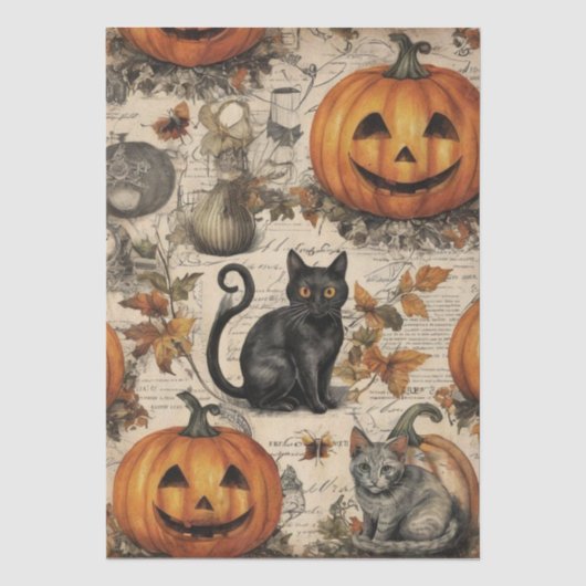 ヴィンテージ・ハロウィン・エフェメラ 薄葉紙 (正面)