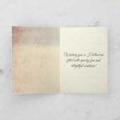 ヴィンテージ ハロウィン カエル & かぼちゃ シーズンカード (内部)