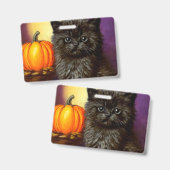 ヴィンテージ ハロウィン キティ バッジ (正面&裏面)