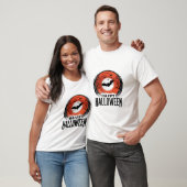 ヴィンテージ ハロウィン コウモリ 月の彫刻デザイン 1 Tシャツ (ユニセックス)